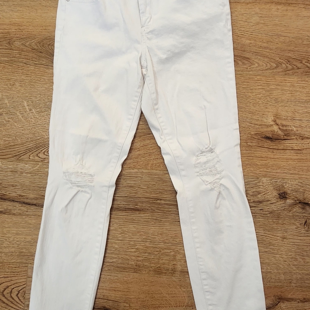Jessica Simpson White Denim Jeans, Size 28